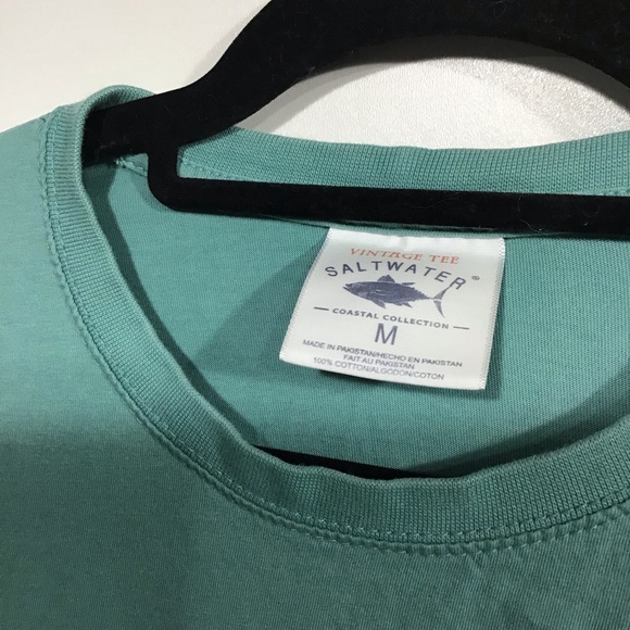 Vintage Tee Saltwater Coastal Collection Paint Splattered Myrtle Beach T-Shirt~M - Picture 6 of 6